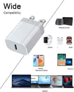 Cargador Rápido GaN de 30W con Enchufe del Reino Unido, Adaptador de Corriente de Carga Rápida Magnética Inalámbrica Tipo C de 20W PD para Teléfonos Móviles - Product Image 3