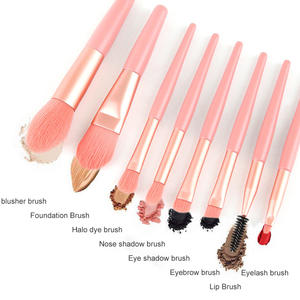 Juego de 8 Brochas de Maquillaje Profesionales de Viaje, Brochas de Maquillaje Sintético para Base, Polvo y Rostro, con Bolsa - Product Image 6