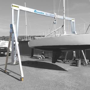 رافعة جسرية محمولة قابلة للطي من الألومنيوم لرفع القوارب الصغيرة للبيع - Product Image 3