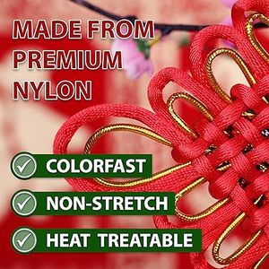 Rubans Cordon Satin 2mm X 50yards pour la fabrication de bijoux Bracelets faisant du cordon de nouage chinois en queue de rat - Product Image 4