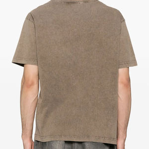 Camiseta de algodón de alta calidad al por mayor para hombre, ropa de calle, camiseta de gran tamaño pesada Asid, camiseta lavada para hombre de gran tamaño - Product Image 3