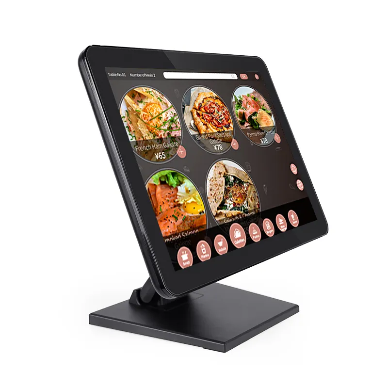 15 Inch Pos Lcd Tft Zakelijk Touchscreen Full Flat Hd Panel Monitor Capacitief Touchscreen Kassier Systeem