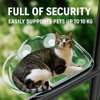 Hamac mural portable pour chat avec ventouses – Lit suspendu toutes saisons pour animaux de compagnie