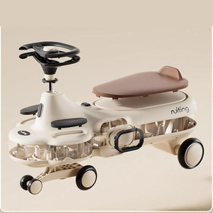 Coche de balanceo eléctrico para niños Ruting con luces y música, cuatro ruedas, unisex, para niños - Product Image 3