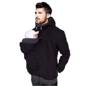 Canguro portabebés chaqueta cálida maternidad sudaderas con capucha hombres prendas de vestir exteriores <span class=keywords><strong>abrigo</strong></span> para mujeres embarazadas ropa de maternidad - Product Image 3