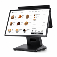 Système de point de vente tout-en-un intelligent à double écran de 15,6 pouces, Wifi 6, caisse enregistreuse avec NFC intégré et Wifi 6 pour les magasins de détail