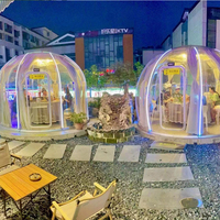 Dôme géodésique en polycarbonate transparent pour toit ouvrant, résistant aux chocs, tente en dôme, igloo en polycarbonate, OEM/ODM