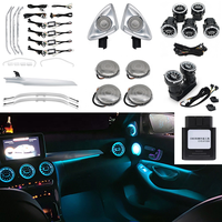 Kit d'éclairage d'ambiance LED pour voiture 12V, haut-parleurs tweeter pour aérateurs de type turbine, pour Classe C W205 GLC X253