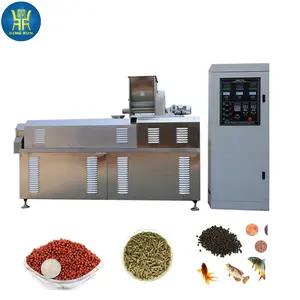 Ligne de production machines de fabrication de granulés d'aliments pour poissons machine d'extrudeuse à double vis flottante pour la fabrication de tilapia