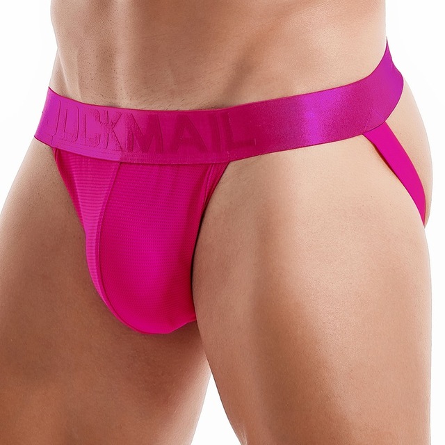 Men's Adults Sexy Knitted Breathable OEM Jockstrap G-String Style Eco-Friendly Low-Rise Boxers with Waist Logo