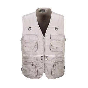 Gilet de travail multi-poches à séchage rapide LAYENNE pour homme, cargo surdimensionné, photographe, <span class=keywords><strong>noir</strong></span>, maille utilitaire, coupe-vent, pêche en plein air, gilet pour homme - Product Image 2