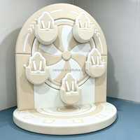 Mini-roue géante d'intérieur pour enfants, 5 places, équipement de divertissement électrique rotatif pour garderies, cafés, aires de jeux et centres commerciaux
