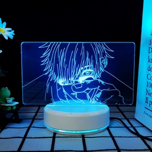 <span class=keywords><strong>Prix</strong></span> de gros, adorable lampe de nuit 3D d'anime Gojo Satoru, option de logo personnalisé, lampe décorative à <span class=keywords><strong>changement</strong></span> de couleur 7 couleurs pour chambres à coucher - Product Image 5