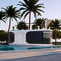 Nouvelle conception de maison capsule, maison préfabriquée de luxe, maison modulaire préfabriquée, hôtel mobile, maison