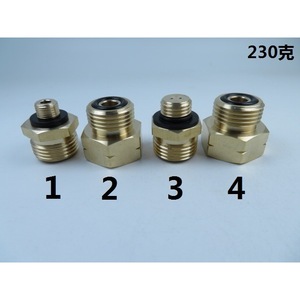 Copper Gas Cylinder Adapter Set 4-Piece D1 D2 D3 D4 European Standard Connection Kit for Refill Use - Product Image 2