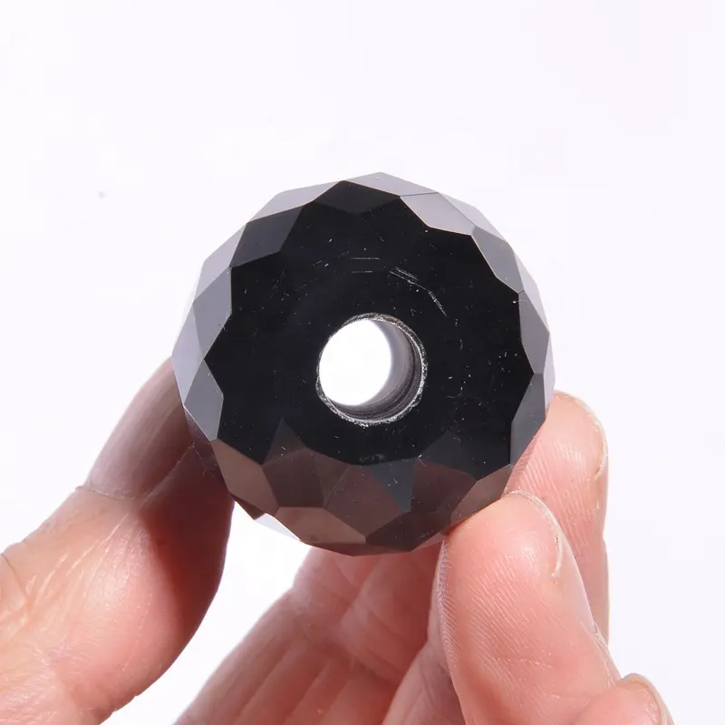 ブラックOBSIDIAN DIAMOND CRYSTAL DOOR KNOBS CUPBOARD DRAWER FURNITURE CABINET HANDLE