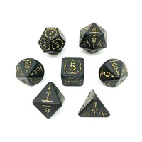 Dragon Wars - Jeu de dés en métal D20 de 16 mm faits à la main - Noir et rouge - Dés en métal personnalisés en vrac pour jeux de rôle DND et jeux de société