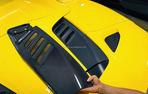 ชุดแต่งคาร์บอนไฟเบอร์แท้สำหรับ Ferrari F8 รุ่น F8 Spider พร้อมแผ่นปิดกันกระแทกหลังคาร์บอนไฟเบอร์แท้ และอุปกรณ์เสริมกันชน F8 - Product Image 2