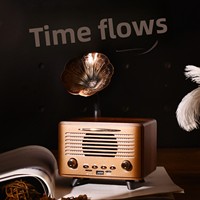 G3000 pour mini-enceinte sans fil 5.3, design en bois, son de haute qualité, lecture USB/carte, sortie 8W, portable