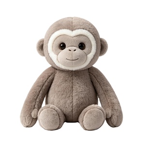 Portachiavi in Peluche di Animali dello Zoo in Cotone PP Personalizzato, Macaco, Gibbon, Scimmia Dorata, Unisex, Vendita all'Ingrosso - Product Image 1