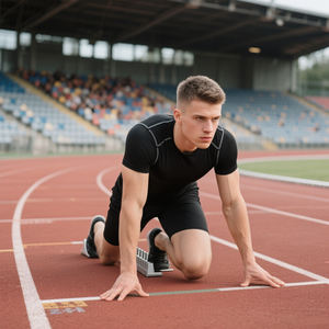 Camiseta deportiva de gimnasio para hombre Activetops En stock Fitness Running Stretch Secado rápido Color sólido Impreso Camisetas para hombre Ropa deportiva - Product Image 1