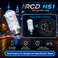 Projecteur de conduite compact RUICHIDA en aluminium aviation à double faisceau LED blanc de 1,8 pouce certifié ECE pour moto
