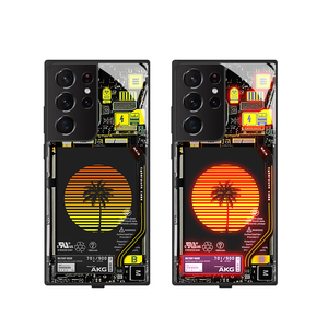 Funda de teléfono con luz Led activada por voz, para iphone 13, 12, 11pro <span class=keywords><strong>max</strong></span>, <span class=keywords><strong>Samsung</strong></span> <span class=keywords><strong>S22</strong></span>, S21, S20FE, <span class=keywords><strong>ultra</strong></span> patrón, se puede personalizar - Product Image 3