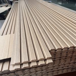 <span class=keywords><strong>Pannello</strong></span> <span class=keywords><strong>Murale</strong></span> <span class=keywords><strong>3D</strong></span> Personalizzato 1220x2440mm in Fibra di <span class=keywords><strong>Legno</strong></span> MDF Cannettato a Doghe per Uffici e Centri Commerciali - Product Image 3