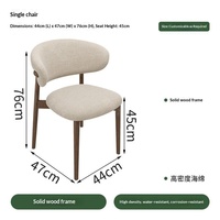 Chaises et tables de restaurant en bois minimalistes personnalisables pour usage commercial dans les cafés et les salons de thé