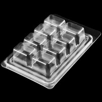 Bloc de cire à six compartiments boîte d'emballage blister bougie parfumée remplissage moule bougie cire fondre emballage