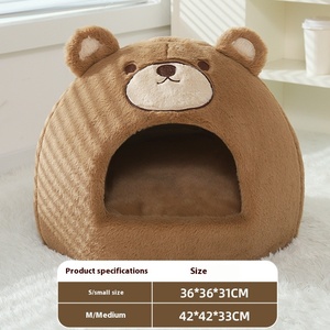 Cama de Felpa Suave <span class=keywords><strong>para</strong></span> Mascotas, Casa Cálida y Cerrada <span class=keywords><strong>para</strong></span> Gatos, Sofá Acogedor <span class=keywords><strong>para</strong></span> Mascotas <span class=keywords><strong>para</strong></span> las Cuatro Estaciones, Cama de Invierno <span class=keywords><strong>para</strong></span> <span class=keywords><strong>Perros</strong></span> y Gatos, Uso en Interiores - Product Image 5