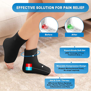 Ankle <b>Ice</b> <b>Pack</b> Wrap for Swelling & Sprained Ankle Brace, Cold Therapy Support Compression Socks - Product Image 5