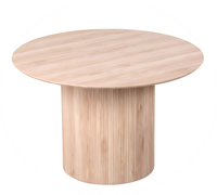 Table à manger ronde en bois de style nordique, dernière conception, haute durabilité, prix de gros pour la maison