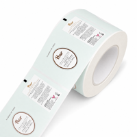 Étiquette adhésive personnalisée durable et écologique pour cosmétiques, autocollant avec logo en feuille d'or pour flacon de soin de la peau, parfum, huile essentielle