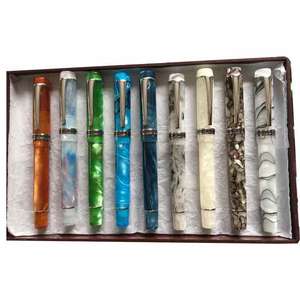 凯格卢奢华礼品钢笔316 + EF/F/<span class=keywords><strong>M</strong></span>笔尖全亚克力透明彩色书写金融专业学生 - Product Image 4