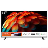 Televisor Inteligente de 32 a 98 Pulgadas 4K Ultra HD HDR Android WiFi LED con Control Remoto por Voz para Uso Doméstico y Hotelero