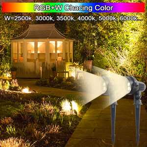 Illuminazione Paesaggistica RGBW 6W 24V a Bassa Tensione, Luci da Giardino LED con Controllo WiFi, Alloggiamento in Alluminio IP67 per Decorazione Giardino - Product Image 4