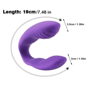 Bestseller Delove Kabelloser APP-gesteuerter U-förmiger Klitoris-Stimulator Tragbarer Leck- und Saugvibrator Sexspielzeug für Frauen G-Punkt Sexspielzeuge - Product Image 2