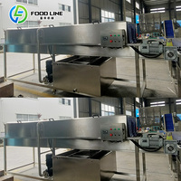 Luchtbelwasmachine met koeler voor fruit en groenten