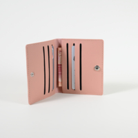 Portefeuille en cuir PU Glampkg à fermeture boutonnée sur mesure, idéal pour cartes de crédit, d'identité et autres cartes, prix de gros