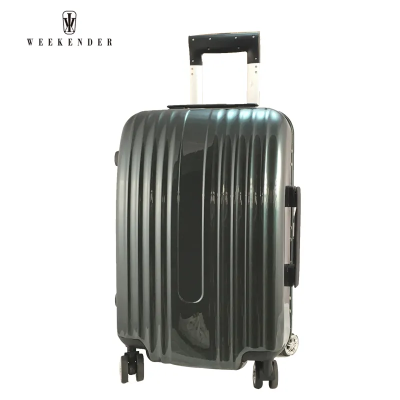 Hot Sale Aluminium Frame Password Lock Travel Suitcase On Wheels