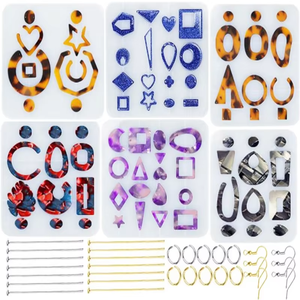 <span class=keywords><strong>Kit</strong></span> Inicial de Resina Epóxi de Duas Componentes com Cola AB para Iniciantes em Fabricação de Joias - Product Image 6