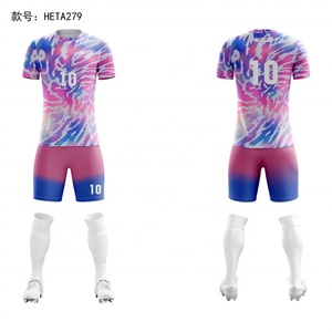 Uniformes de Fútbol Personalizados al por Mayor, Camisetas de Fútbol Transpirables de Secado Rápido, Sublimadas, para Hombre y Mujer - Product Image 2