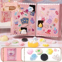Coffret de jouets anti-stress Squishy Rose Magique Thème Spectacle de Magie Style Princesse Mignon pour Filles et Garçons en Matériau TPR, 14 ans et plus