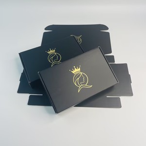 Boîtes d'expédition noires personnalisées avec logo de marque imprimé pour accessoires vestimentaires, emballages postaux en carton – Fournisseur d'usine - Product Image 4