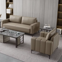 Sofá Esquinero Individual Moderno de Piel Sintética, Diseño Contemporáneo de Alta Calidad para Apartamentos, Hoteles, Hospitales y Villas