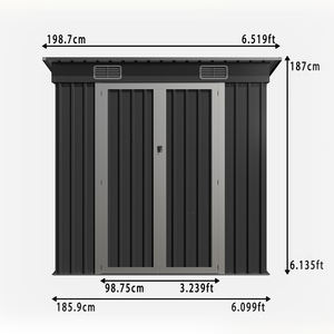 גודל מותאם אישית oem מתכת סככה גודל מותאם אישית אופניים אחסון כלים גינה כלים חיצוני פחמן פלדה מתכת גן סככה - Product Image 3