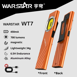 T7 Aluminum Alloy 700 Lumen <strong>Mini</strong> <strong>COB</strong> Outdoor <strong>Flashlight</strong> Multifunctional Waterproof Rechargeable Pocket Torch Light - Product Image 6
