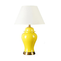 Lampe de table en céramique américaine simple et luxueuse, salon, chambre à coucher, chevet, lampes nordiques modernes à économie d'énergie