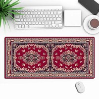 Karpet Mouse Pad Populer Rusia Gaya Arab, Alas Meja Keyboard Laptop, Alas Mouse Besar dari Karet Alami